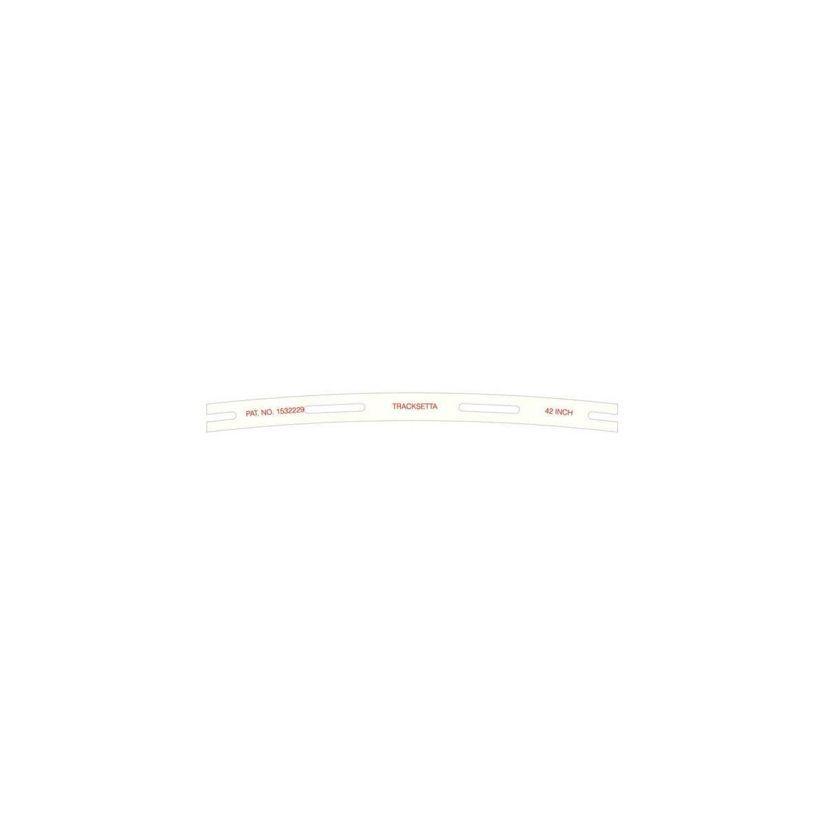 Tracksetta Track Laying Template -- 42′ 106.7cm Radius Curve, HO, Peco OOT42