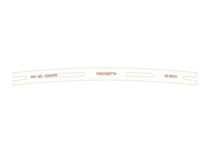 Tracksetta Track Laying Template -- 42′ 106.7cm Radius Curve, HO, Peco OOT42