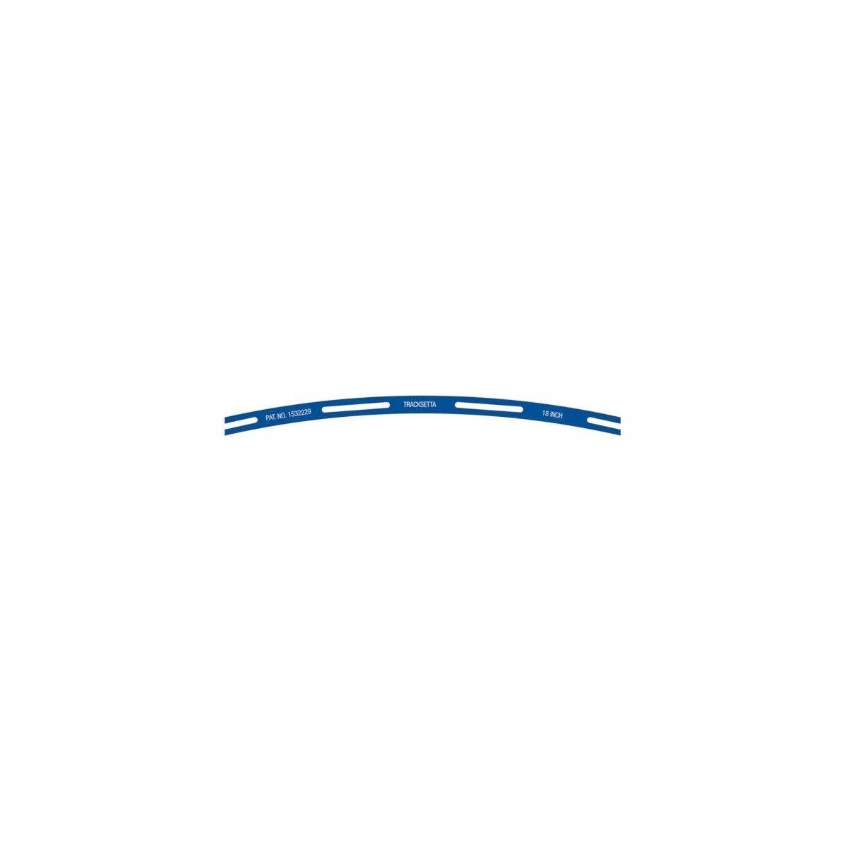 Tracksetta Track Laying Template -- 18′ 45.7cm Radius Curve, N, Peco NT18