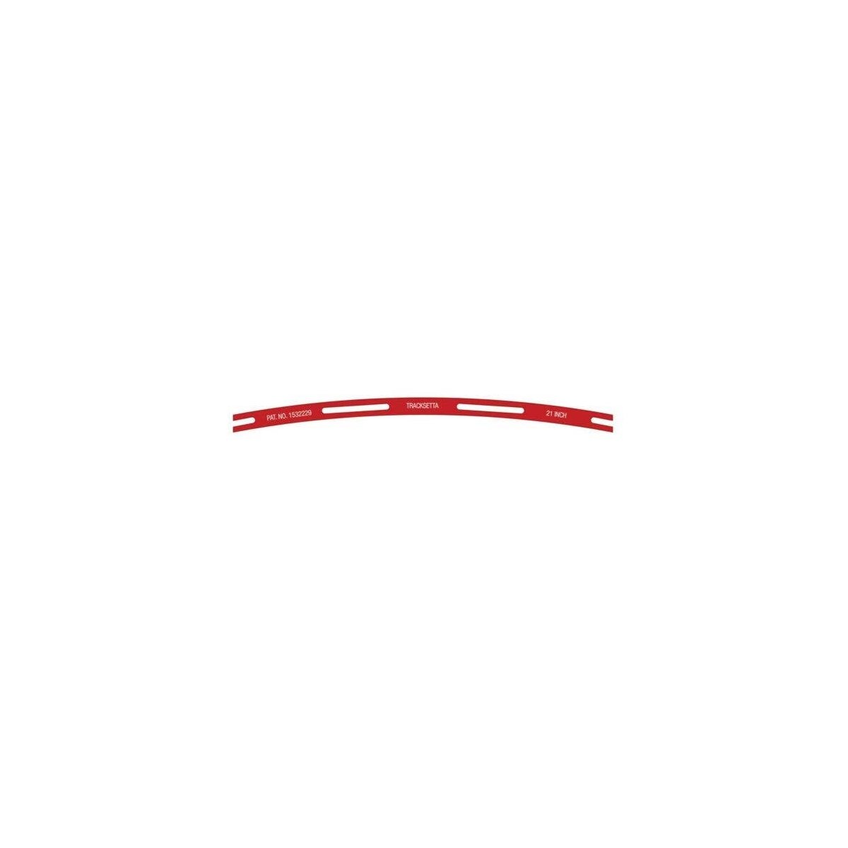 Tracksetta Track Laying Template -- 21′ 53.3cm Radius Curve, N, Peco NT21