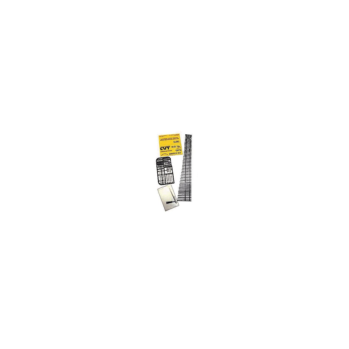 CVT Curvable Switch Kit -- Code 70 8 Right, HO, Central Valley 2872