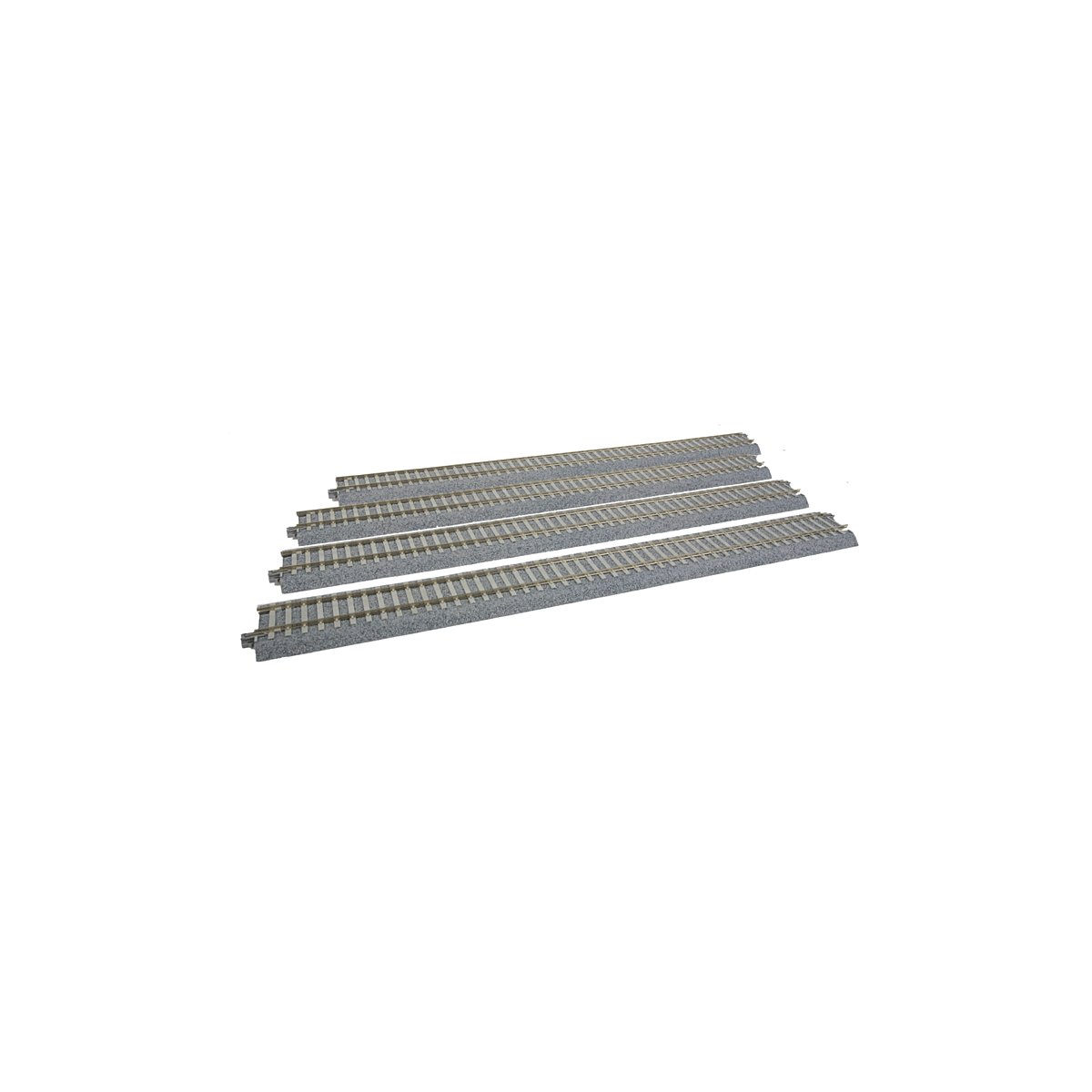 Straight Track w/Concrete Ties - Unitrack -- 14-1/2′ 369mm pkg(4), HO, Kato USA Inc 2181