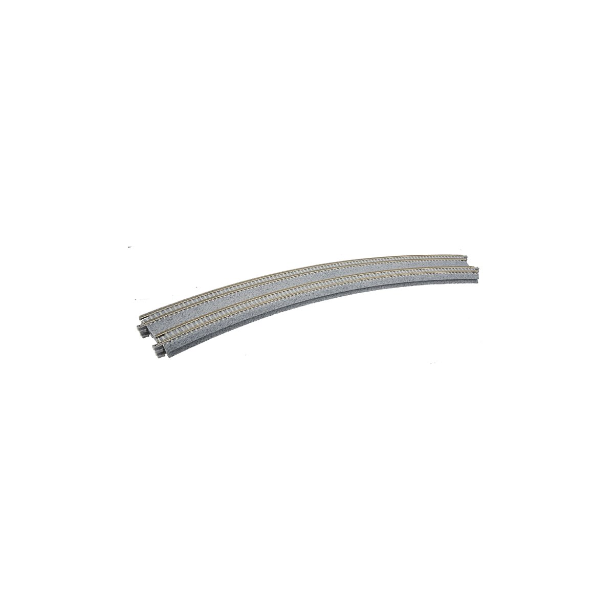 Curved Double Concrete Tie Superelevated Track - Unitrack -- 18-7/8 & 17-5/8′ 480 & 447mm Radius 22, N, Kato USA Inc 20185