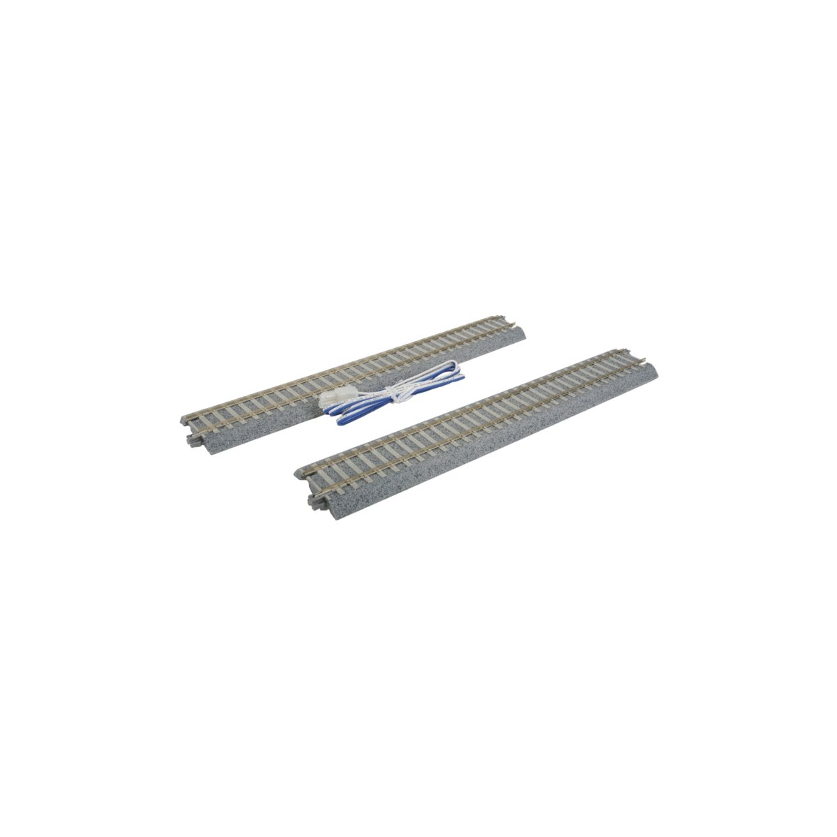 Straight Feeder Track w/Concrete Ties - Unitrack -- With Feeder Cable 9-3/4′ 246mm, HO, Kato USA Inc 2153