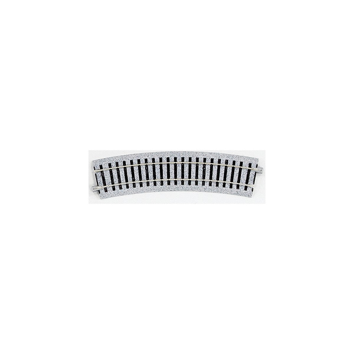 Curved Roadbed Track Section - Unitrack -- 222.5 Degree Sections, 16-7/8′ 430mm Radius pkg(4), HO, Kato USA Inc 2260