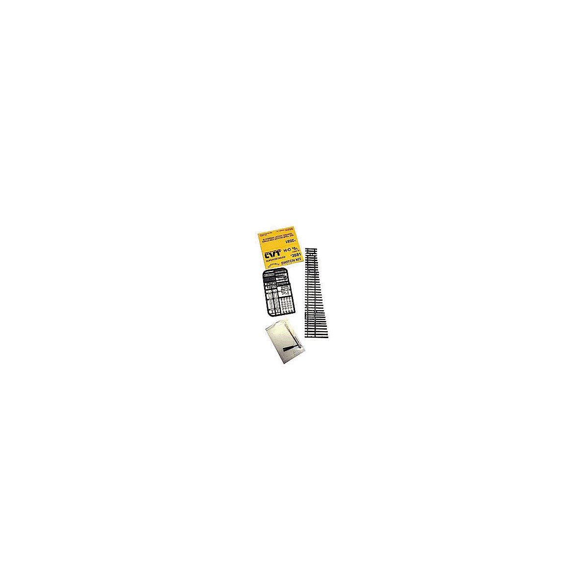 CVT Curvable Switch Kit -- Code 83 6 Left, HO, Central Valley 2681