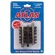 21st Century Track System(TM) Nickel Silver Rail w/Brown Ties - 3-Rail -- Straight - 1-1/4′ 3.2cm pkg(4), O, Atlas O 6015