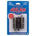 21st Century Track System(TM) Nickel Silver Rail w/Brown Ties - 3-Rail -- Straight - 1-1/4′ 3.2cm pkg(4), O, Atlas O 6015