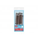 Code 80 1/2 Standard Curve - Setrack -- Radius 1 - 228mm, 11.25 Degree pkg(4), N, Peco ST3004