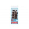Code 80 1/2 Standard Curve - Setrack -- Radius 1 - 228mm, 11.25 Degree pkg(4), N, Peco ST3004