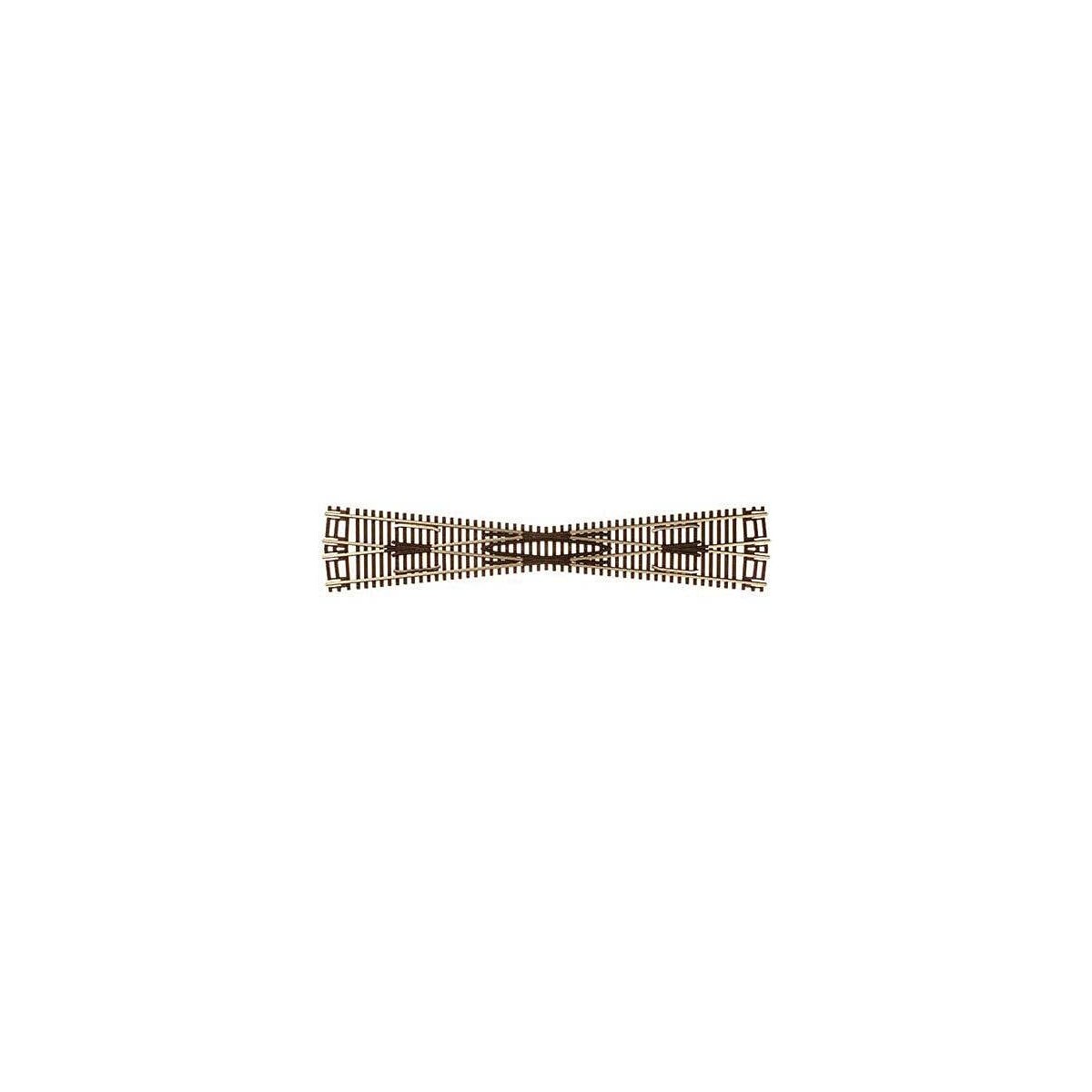 Code 55 Track w/Nickel-Silver Rail & Brown Ties -- 11.25-Degree Crossing, N, Atlas Model Railroad Co. 2040