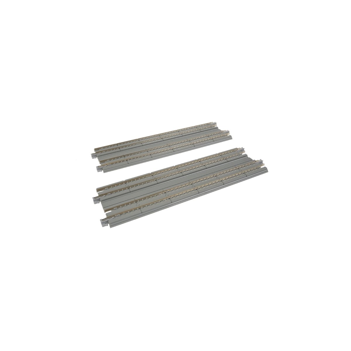 Straight Double Concrete Slab Track - Unitrack -- 7-5/16′ 18.6cm pkg(2), N, Kato USA Inc 20014