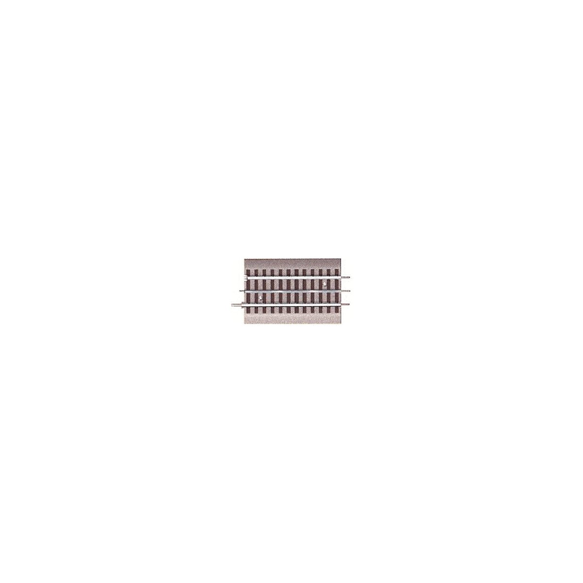 FasTrack(TM) Track w/Roadbed - 3-Rail -- FasTrack to Traditional Tubular O/O-27 Transition Section - 5′ , O, Lionel 612040