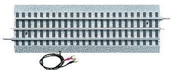 FasTrack(TM) Track w/Roadbed - 3-Rail -- Terminal Section w/Hook-Up Wires 10′ 25.4cm, O, Lionel 612016