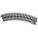21st Century Track System(TM) Nickel Silver Rail w/Brown Ties - 3-Rail -- O27 Full Curved Section (8 pcs./, O, Atlas O 6043
