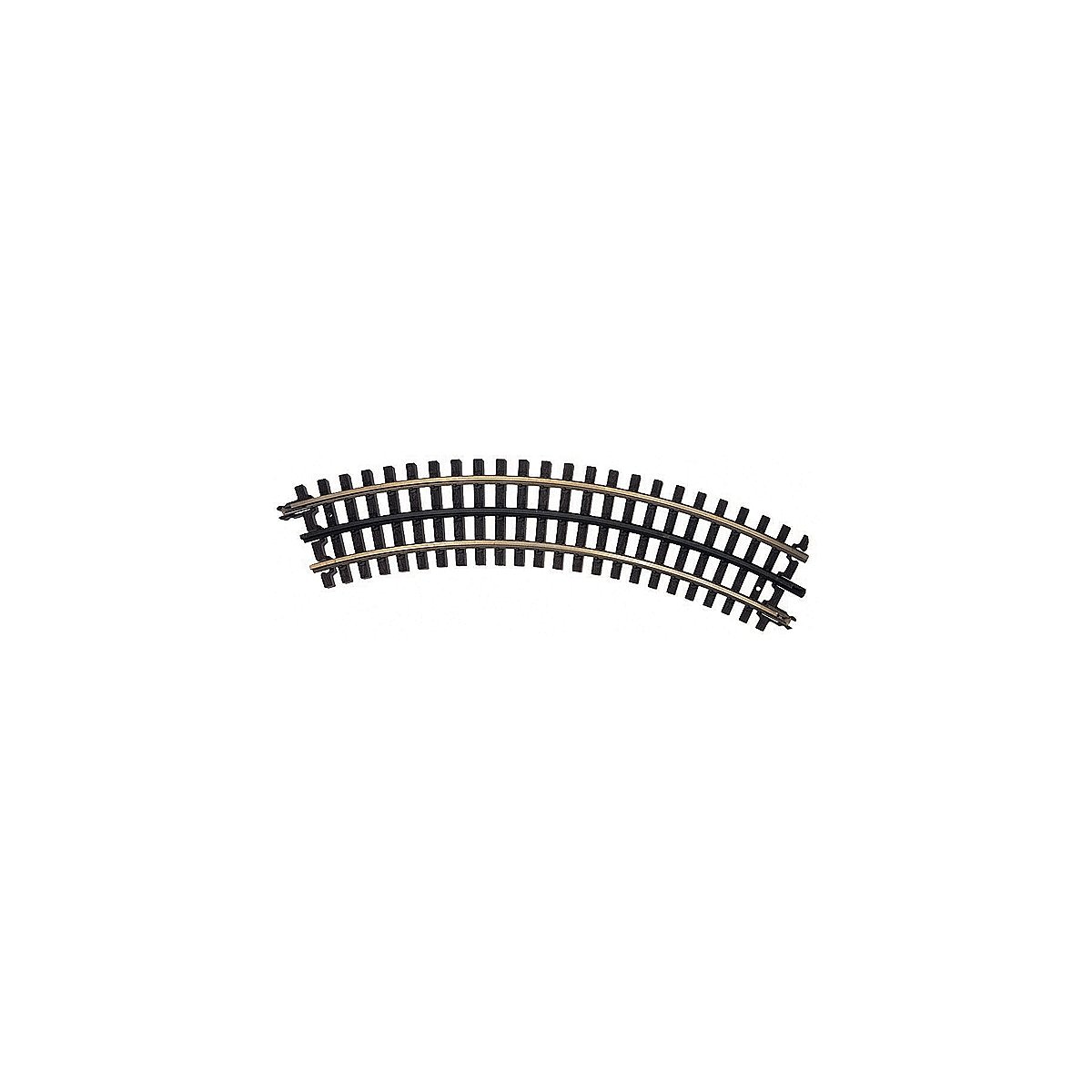 21st Century Track System(TM) Nickel Silver Rail w/Brown Ties - 3-Rail -- O27 Full Curved Section (8 pcs./, O, Atlas O 6043