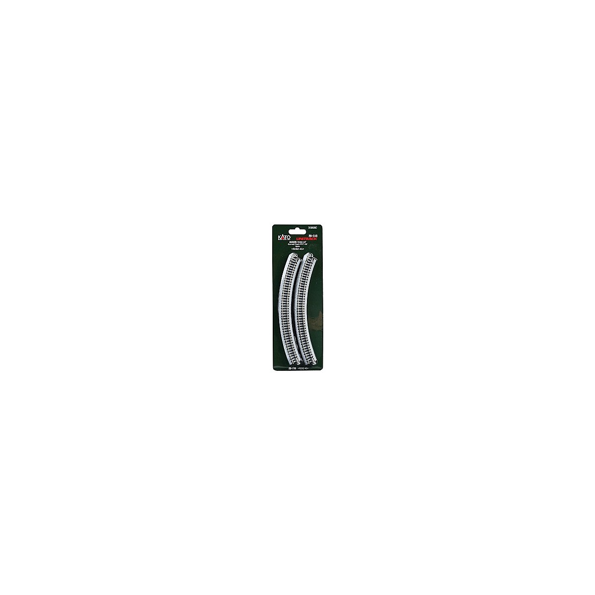 Curved Roadbed Track Section - Unitrack -- 45-Degree, 11′ 282mm Radius, N, Kato USA Inc 20110