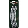 Curved Roadbed Track Section - Unitrack -- 45-Degree, 11′ 282mm Radius, N, Kato USA Inc 20110