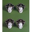 CTC Knob Set -- Kit pkg(2), HO, Rix Products 61