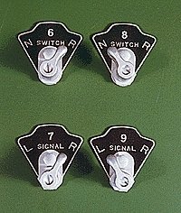 CTC Knob Set -- Kit pkg(2), HO, Rix Products 61
