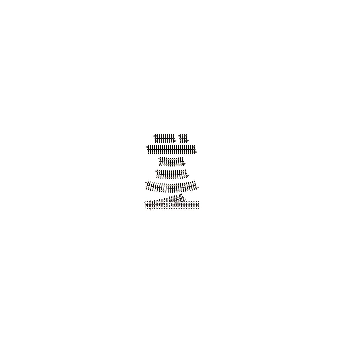 21st Century Track System(TM) Nickel Silver Rail w/Brown Ties - 3-Rail -- Straight - 10′ 25.4cm, O, Atlas O 6050