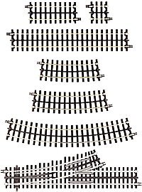 21st Century Track System(TM) Nickel Silver Rail w/Brown Ties - 3-Rail -- Straight - 10′ 25.4cm, O, Atlas O 6050