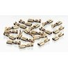 Marklin Flat Spade Connectors - 1/8′ 32mm -- For C-Track pkg(20), HO, Marklin, Inc 74995