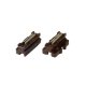 1/2 (One-Sided) Unijoiner - Unitrack -- Brown pkg(20) - Fits No. 4 Electric Turnout Only, N, Kato USA Inc 24820