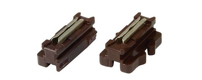1/2 (One-Sided) Unijoiner - Unitrack -- Brown pkg(20) - Fits No. 4 Electric Turnout Only, N, Kato USA Inc 24820