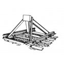 Hayes Wheel Stop pkg(2), HO, Tichy Train Group 8165