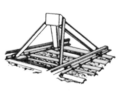 Hayes Wheel Stop pkg(2), HO, Tichy Train Group 8165