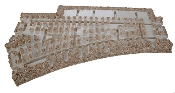 3-Rail Roadbed Switches and Crossings -- O-45 Left Hand Switch, O, Atlas O 66085