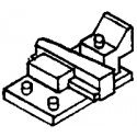 Turnout Rail Braces pkg(12) -- Adjustable, HO, Details West 919
