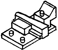 Turnout Rail Braces pkg(12) -- Adjustable, HO, Details West 919