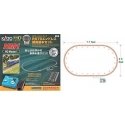 HM1 Basic Oval Set with Power Pack SX - Unitrack -- 4-1/2 x 7-3/4` Setup Size - 26-3/8` 67cm Radius, HO, Kato USA Inc 3105