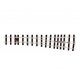 Code 200 Nickel Silver -- Turnout Medium Radius Right Hand, O, Peco SLE695