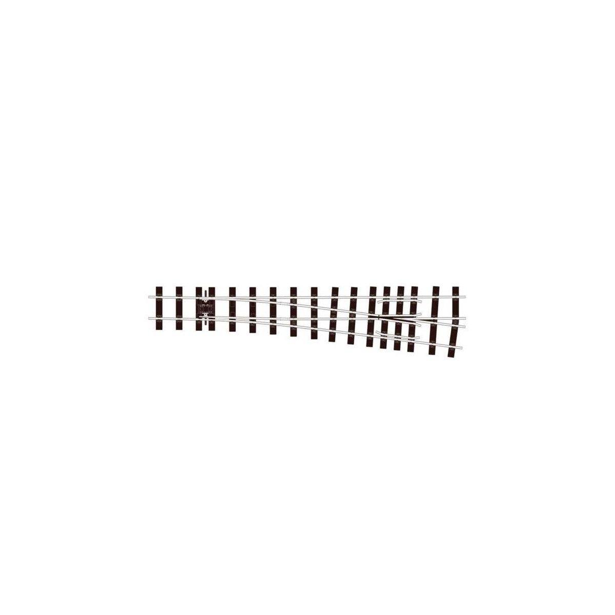 Code 200 Nickel Silver -- Turnout Medium Radius Right Hand, O, Peco SLE695