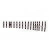 Code 200 Nickel Silver -- Turnout Medium Radius Right Hand, O, Peco SLE695