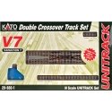 Unitrack V7 Set -- Double Crossover Track Set, N, Kato USA Inc 208661