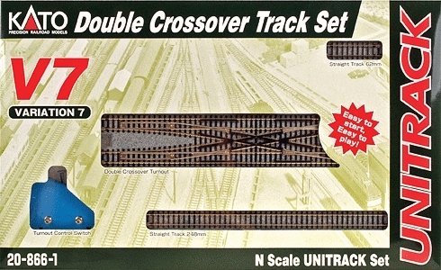 Unitrack V7 Set -- Double Crossover Track Set, N, Kato USA Inc 208661