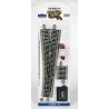 No. 5 Remote-Control Turnout, Nickel Silver Rail, Gray Roadbed - E-Z Track -- Left Hand, HO, Bachmann Industries 44565