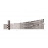 Code 70 Unifrog Medium-Radius 6 Turnout -- Left Hand, HO, Peco SLU7062