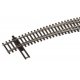 Code 83 Nickel Silver DCC-Friendly Curved Turnout - 20 and 24′ Radii -- Right Hand, HO, WalthersTrack 83062
