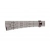 Code 75 Streamline Medium Radius Turnout -- Left Hand, Electrofrog, HO, Peco SLE196