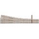 Code 83 Ladder Track System Turnout -- 5a Right Hand Standard, HO, Micro Engineering 14711
