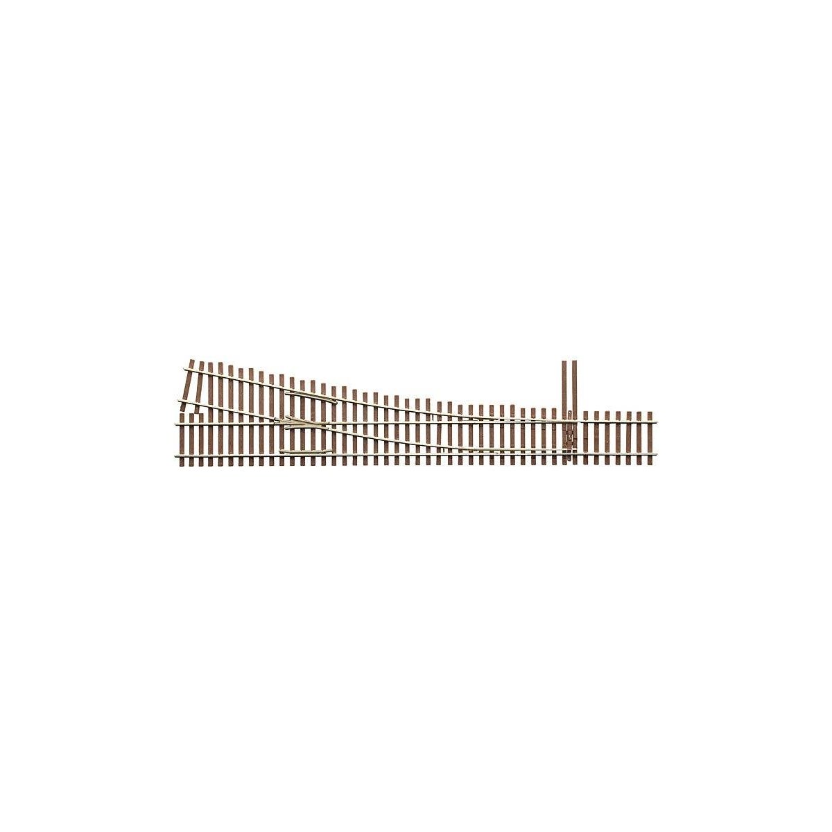 Code 83 Ladder Track System Turnout -- 5a Right Hand Standard, HO, Micro Engineering 14711