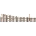Code 83 Ladder Track System Turnout -- 5a Right Hand Standard, HO, Micro Engineering 14711