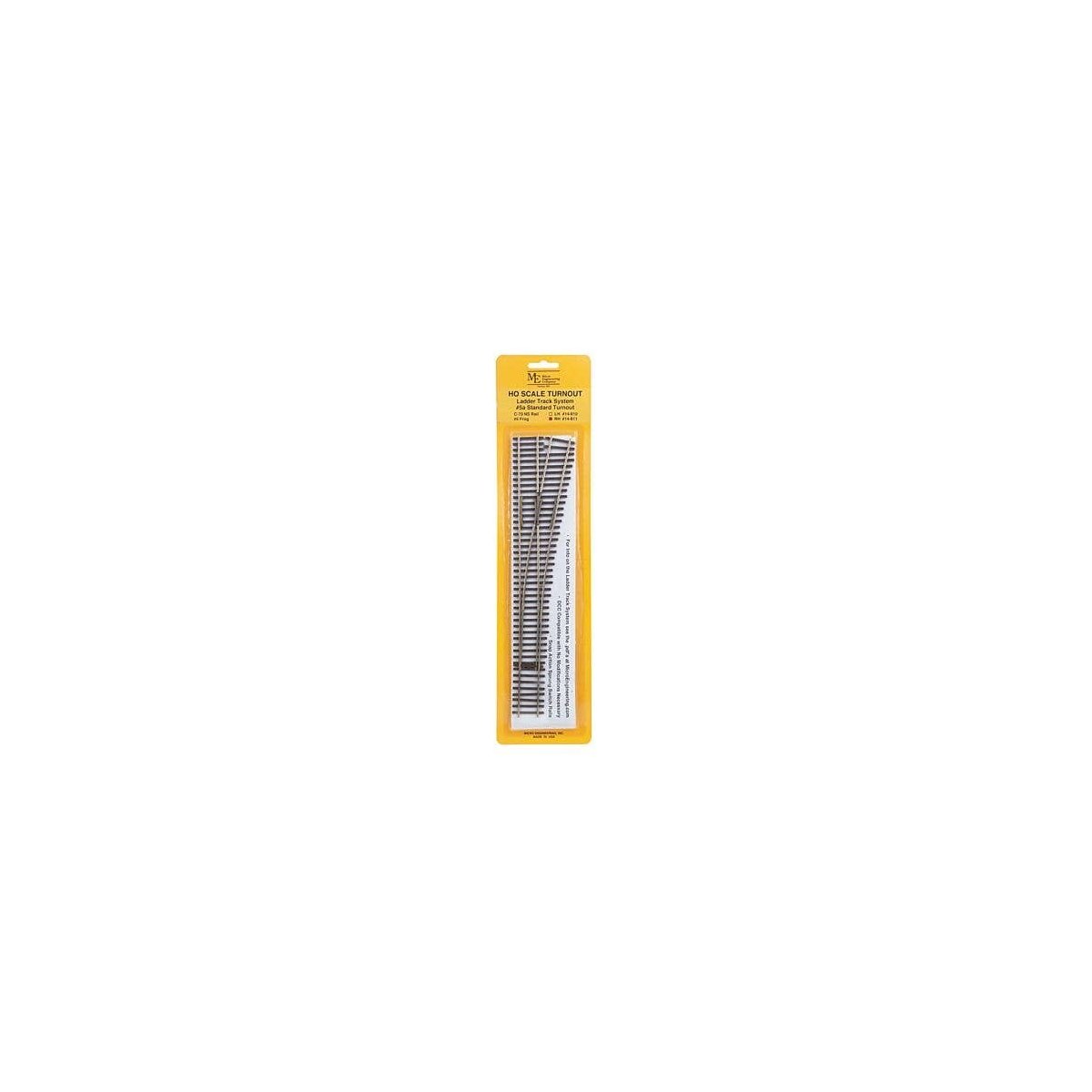 Code 70 5a Standard Turnout - Ladder Track System -- Right Hand, HO, Micro Engineering 14811