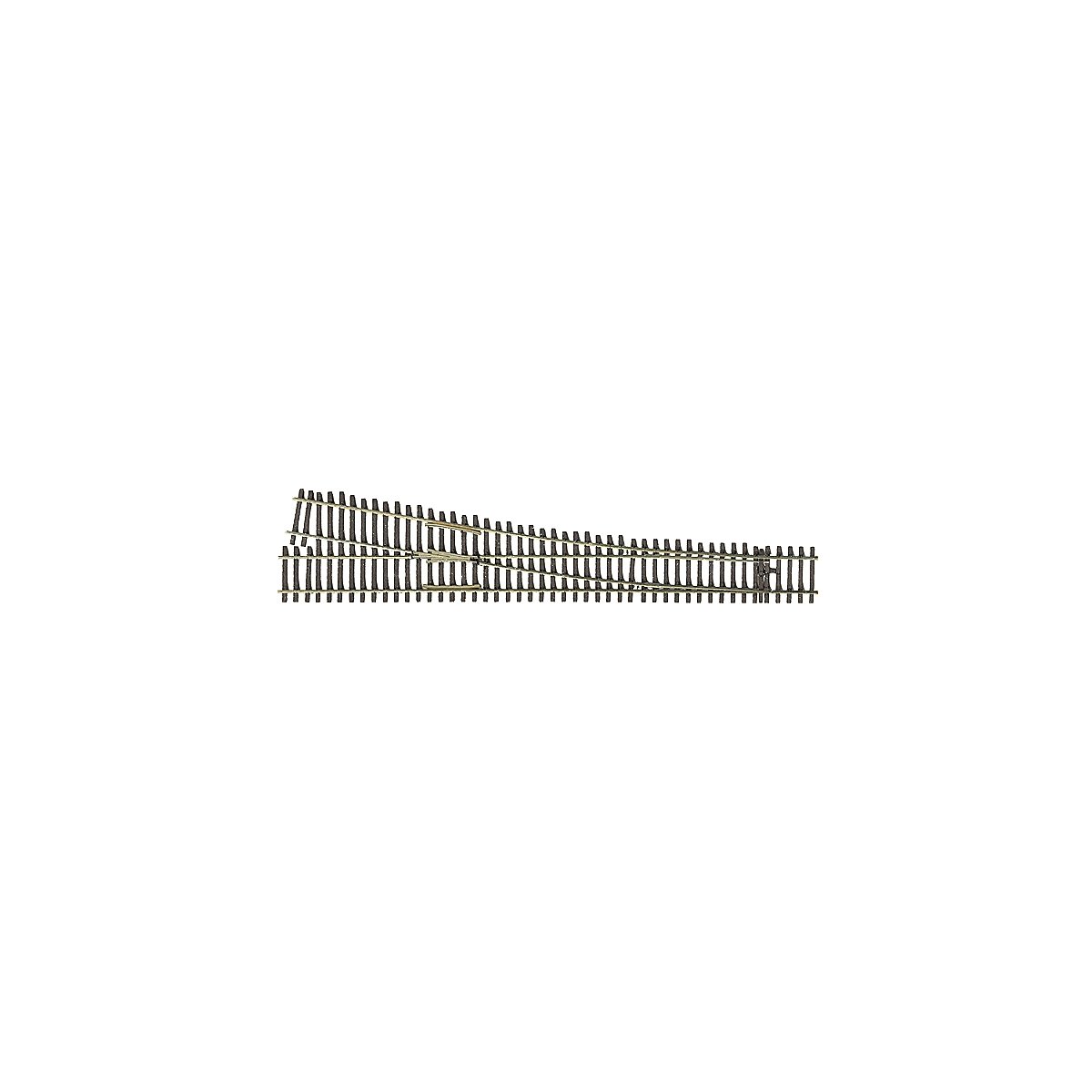 Code 83 Flex-Track(TM) 6 Turnout -- Right Hand, HO, Micro Engineering 14706