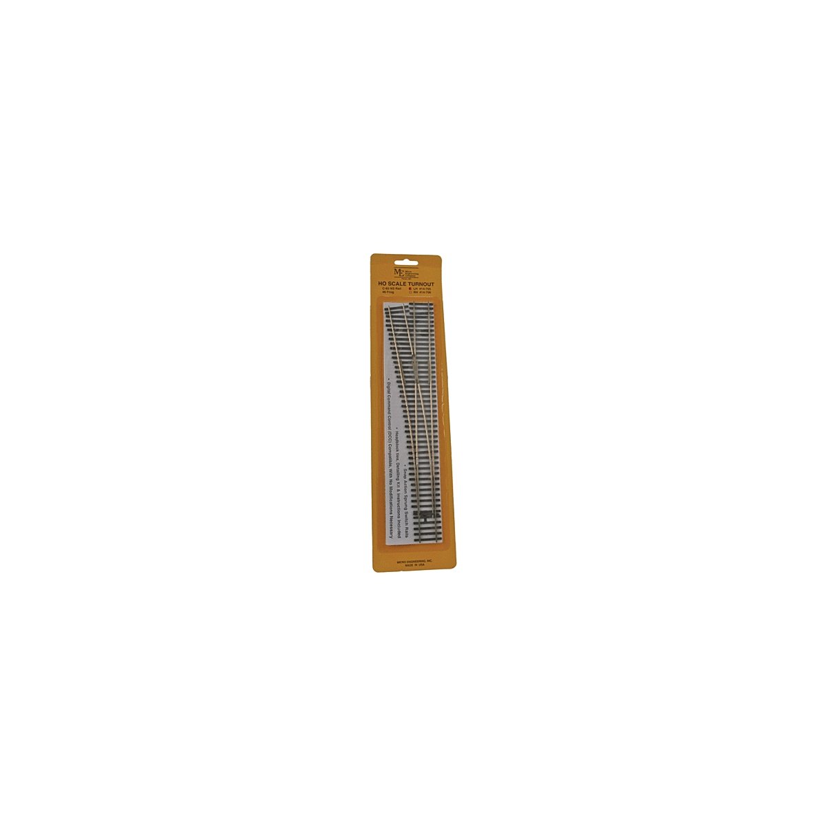 Code 83 Flex-Track(TM) 6 Turnout -- Left Hand, HO, Micro Engineering 14705